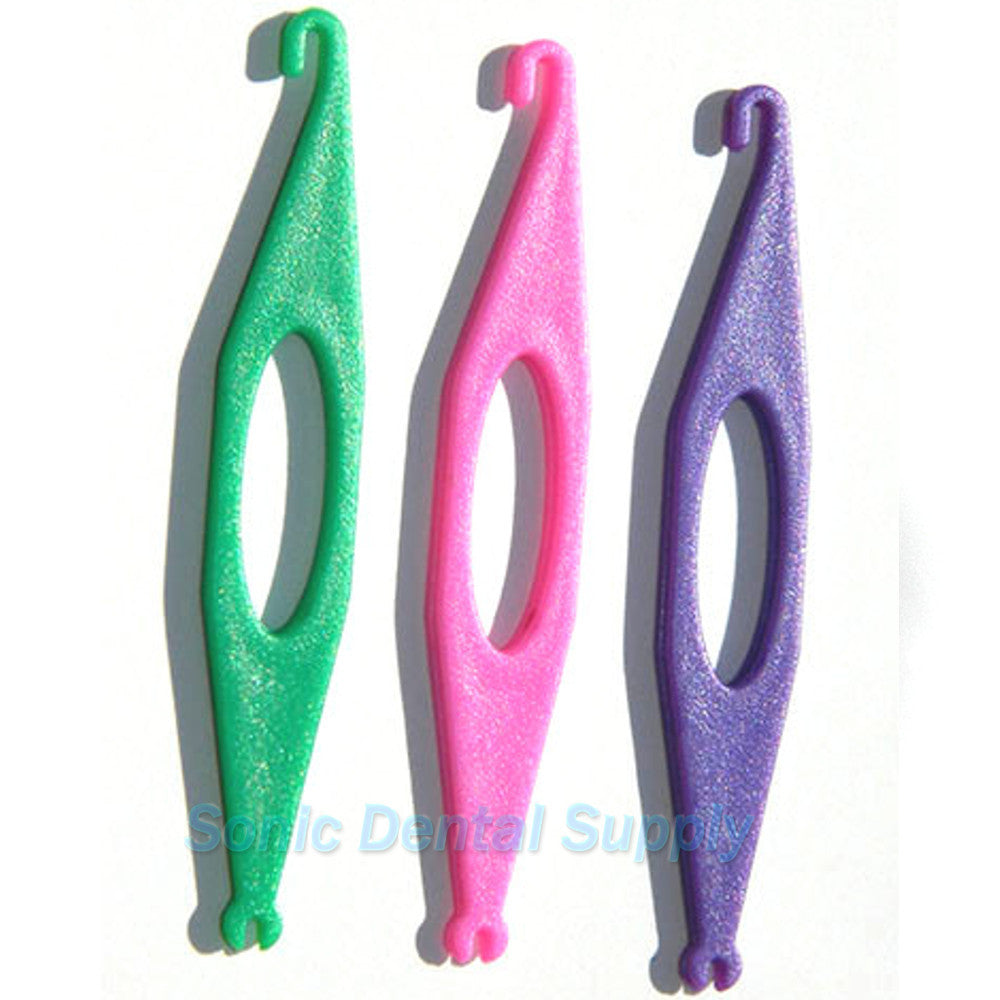 20 Pcs Dental Elastic Rubber Bands Placers for Braces, Disposable Plastic  Orthodontic Elastic Placers Multi-color