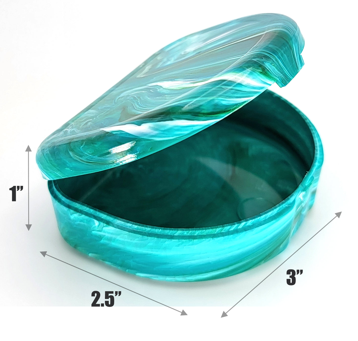 Retainer Case - Color Splash Collection - Turquoise Earth
