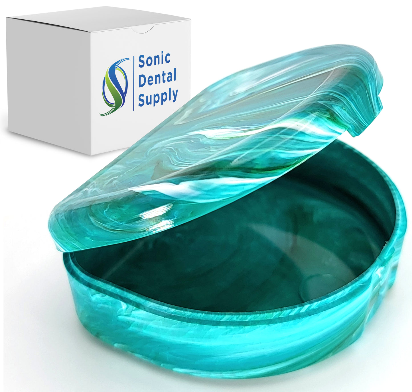 Retainer Case - Color Splash Collection - Turquoise Earth